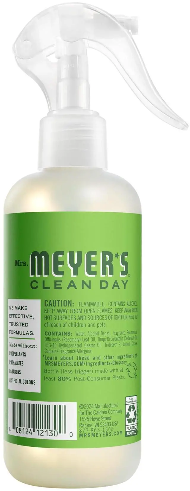 Alt view image 5 of 7 - MRS. MEYER'S CLEAN DAY Room Spray, Fresh Cut Grass Scent, 8 Fl Oz Bottle