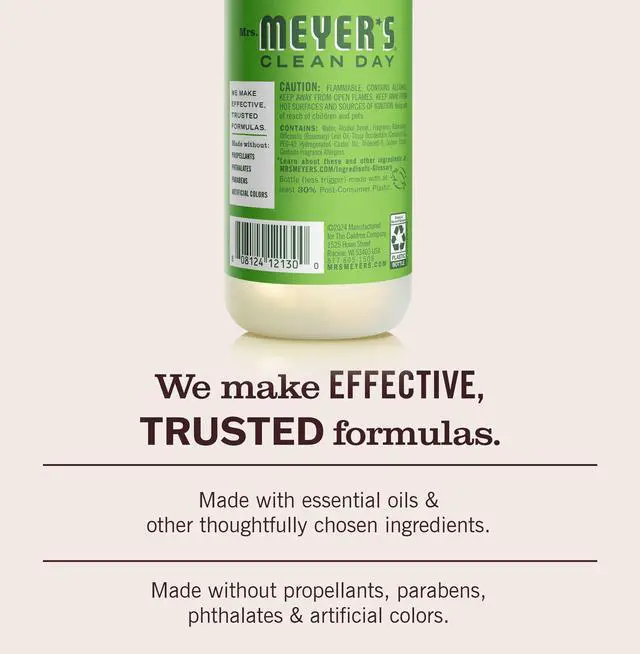 Alt view image 2 of 7 - MRS. MEYER'S CLEAN DAY Room Spray, Fresh Cut Grass Scent, 8 Fl Oz Bottle