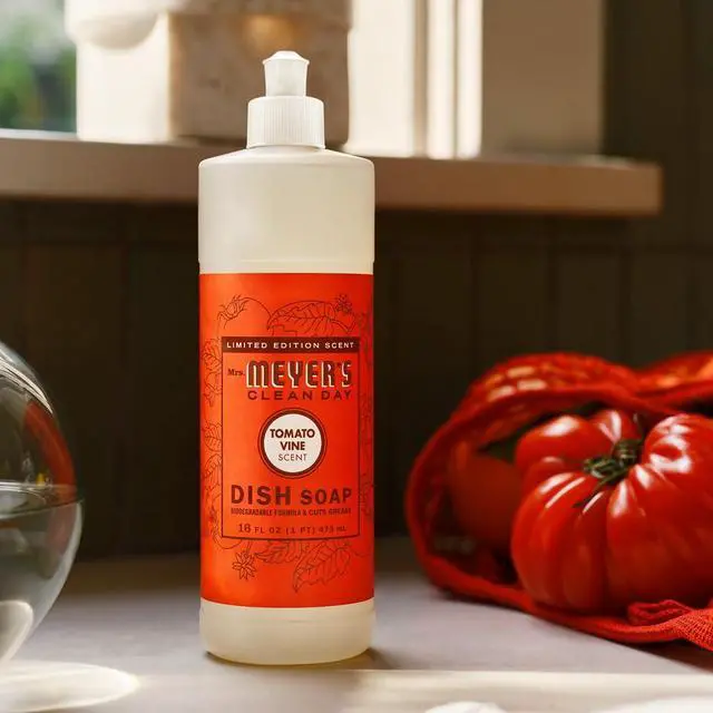 Alt view image 5 of 6 - MRS. MEYER'S CLEAN DAY Liquid Dish Soap, Tomato Vine Scent, 16 Oz