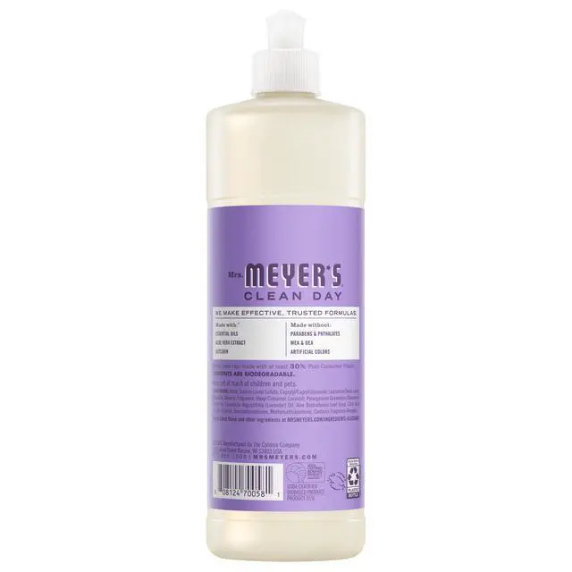 Alt view image 5 of 7 - MRS. MEYER'S CLEAN DAY Liquid Dish Soap, Lilac, 16fl oz, 3Pack