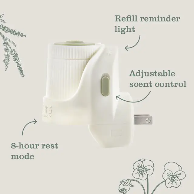 Alt view image 5 of 5 - Mrs. Meyer's Clean Day 1 Scented Oil Diffuser, Air Freshener