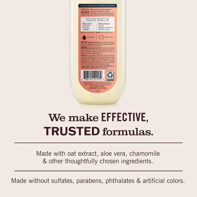 Alt view image 5 of 6 - Mrs. Meyer's Clean Day 3 in 1 Dog Shampoo, White Peach Scent, 14oz