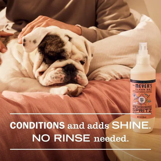Alt view image 6 of 6 - Mrs. Meyer's Clean Day Dog Deodorizing Spray, 8oz, White Peach Scent