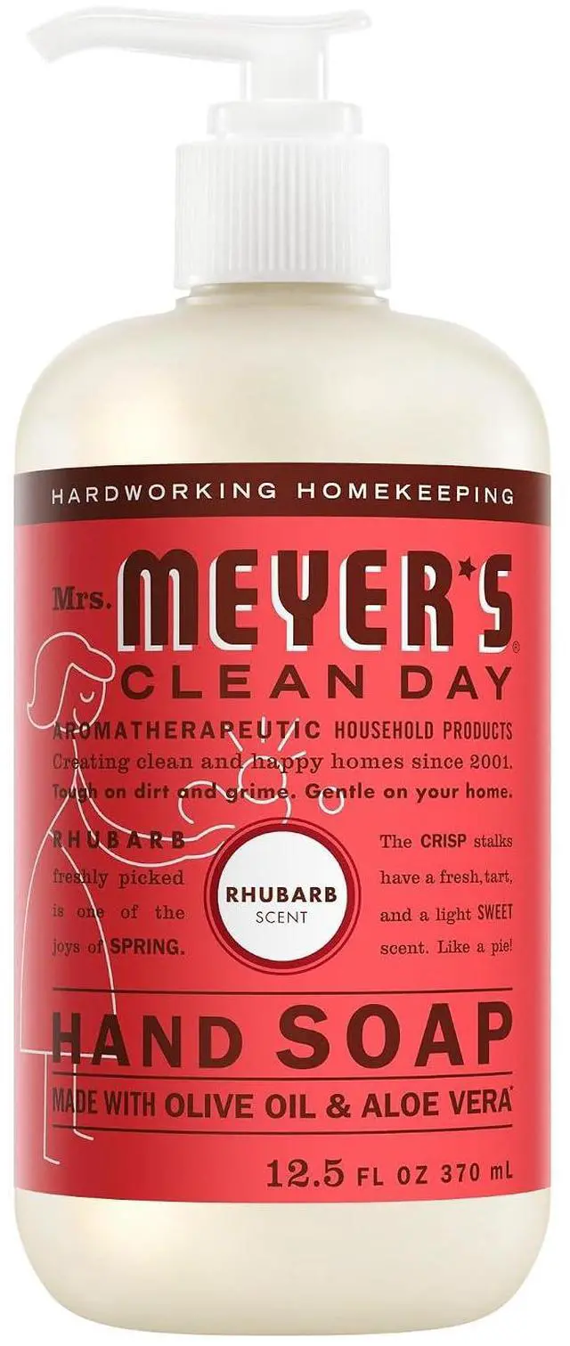 Main image of Mrs. Meyer's Clean Day Hand Soap, Rhubarb Scent, 12.5 Fl Oz