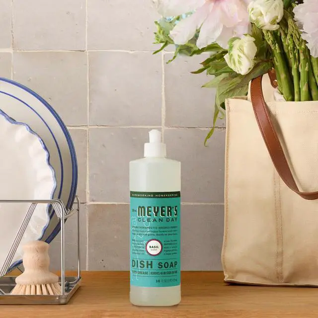 Alt view image 5 of 6 - Mrs. Meyer's Clean Day Liquid Dish Soap, Basil, 16fl oz