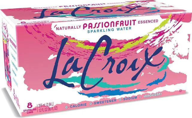 Main image of La Croix Sparkling Water, Passionfruit, 12 Fl Oz (Pack of 8)