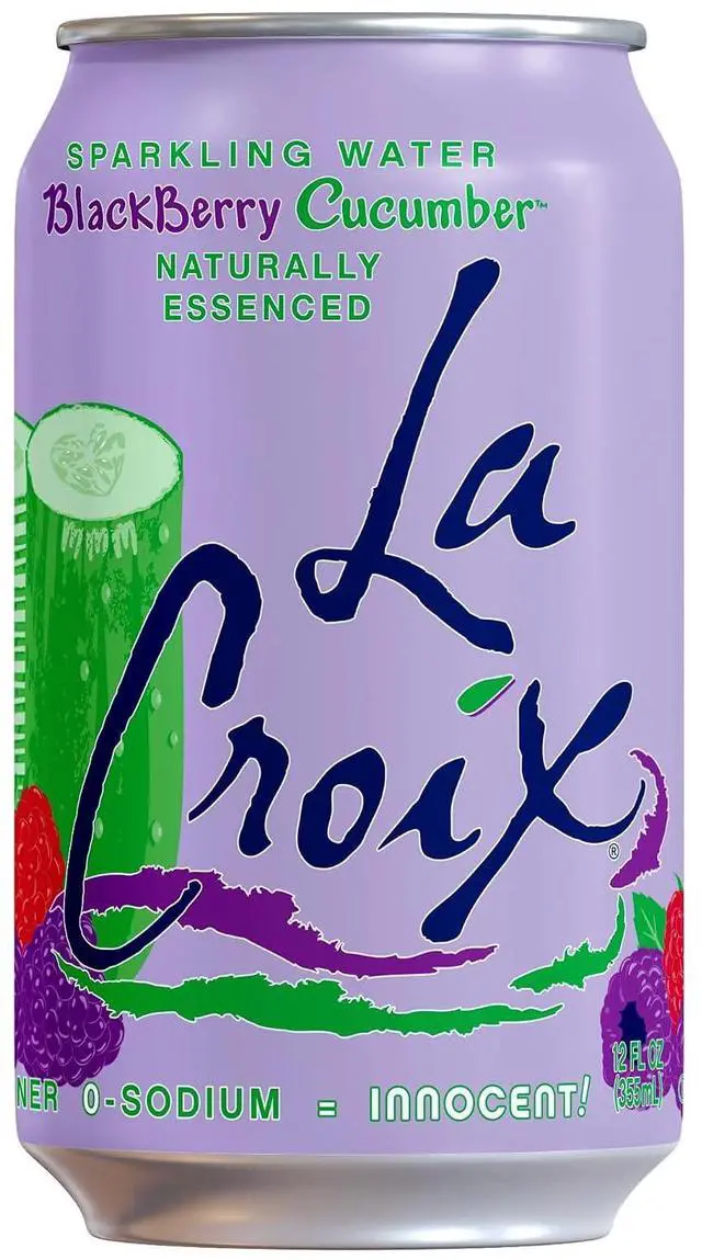 Alt view image 6 of 6 - La Croix Sparkling Water, Blackberry Cucumber, 8-Pack, Zero Sugar, Calories & Sodium
