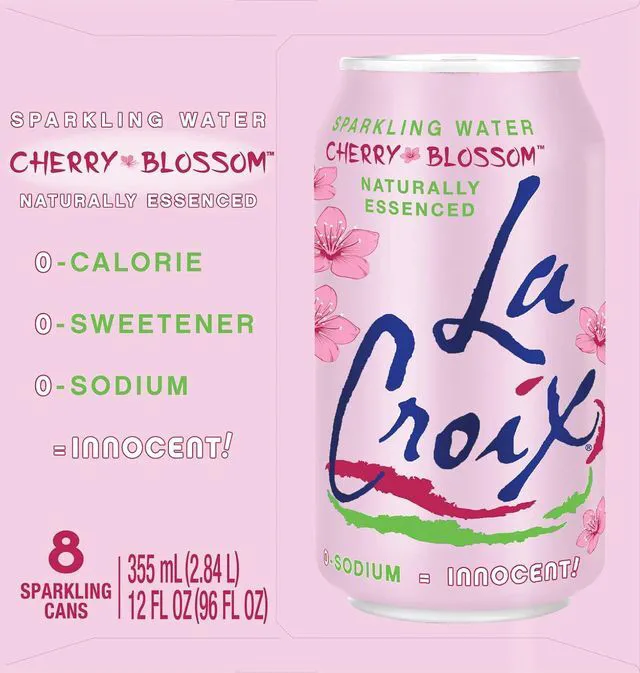 Alt view image 5 of 5 - La Croix Sparkling Water Cherry Blossom 12 Fl Oz (Pack of 8)