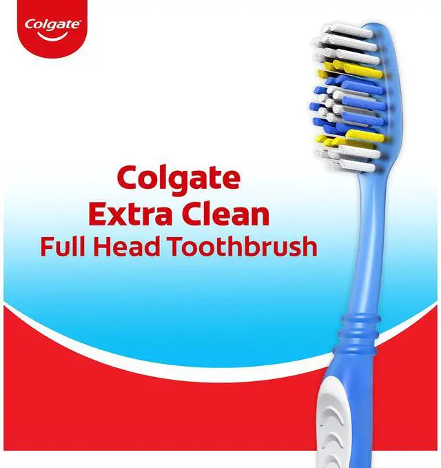 Alt view image 6 of 6 - Colgate Extra Clean Adult Toothbrushes, Soft, 6 Pack