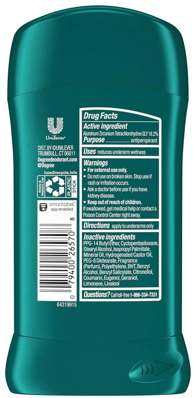 Alt view image 6 of 6 - Degree Men Dry Protection Antiperspirant Sport 2.7oz