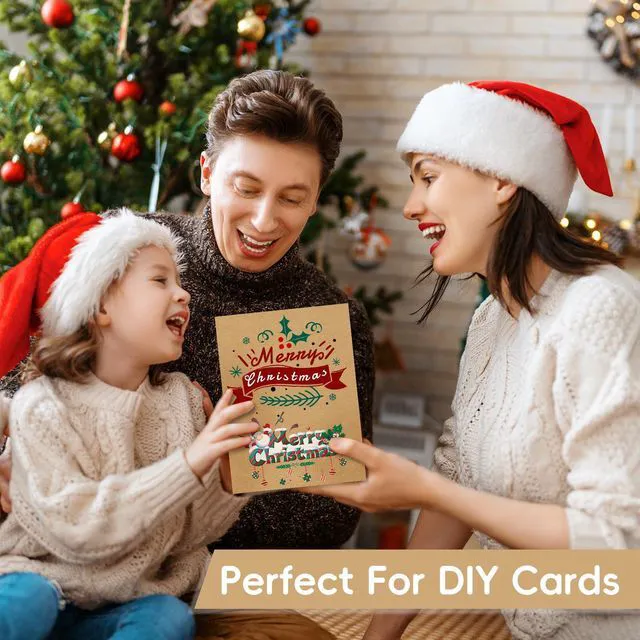 Alt view image 2 of 7 - 25 Sheets Brown Kraft Cardstock 8.5x11 92lb/250gsm