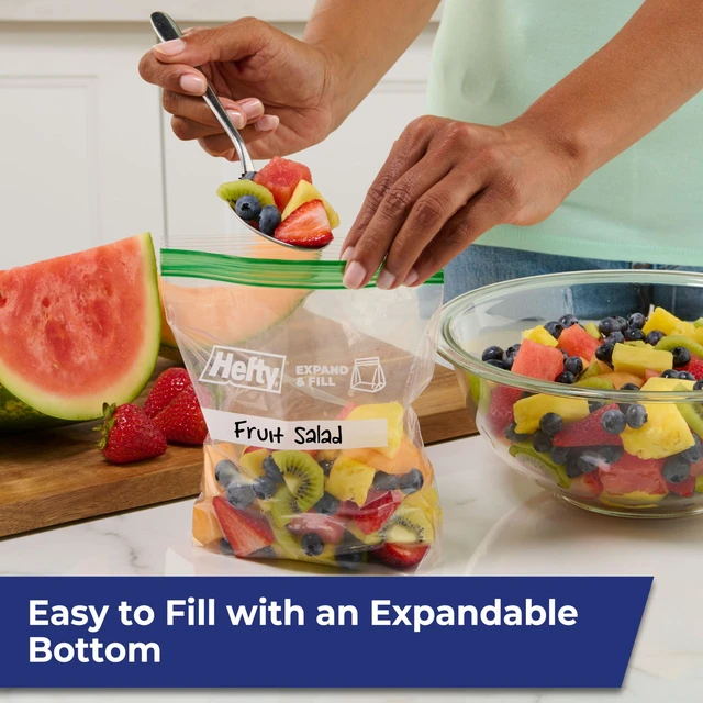 Alt view image 4 of 6 - Hefty Press to Close Extra Large Sandwich Bags, 130 Count