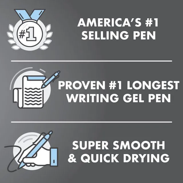 Alt view image 2 of 6 - Pilot G2 Pens 0.7mm Black Ink 5-Pack