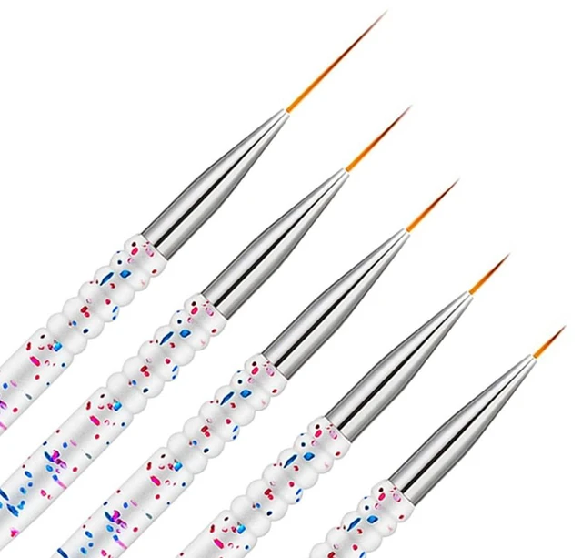 Main image of Etercycle 5Pcs Nail Art Liner and Gel Polish Painting Brush Set