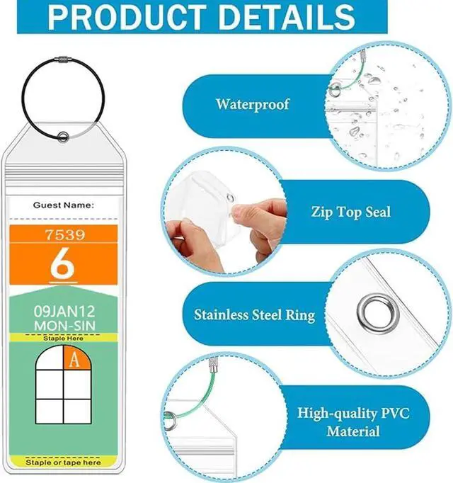 Alt view image 6 of 7 - 5 Pack Cruise Luggage Tag Holder for Royal Caribbean & Celebrity, Waterproof Durable Narrow Cruise Ship Essentials 2026