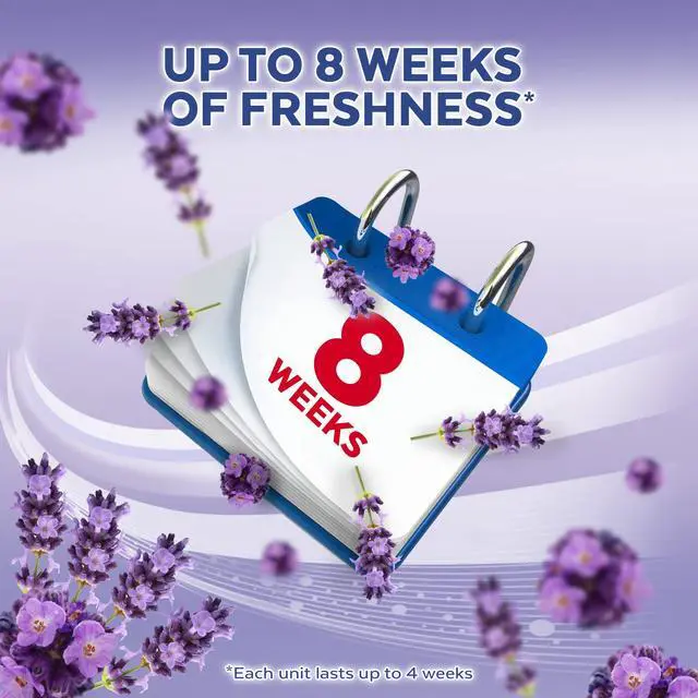 Alt view image 5 of 6 - Lysol Automatic in-the-Bowl Toilet Cleaner, Lavender Fields, 2 Count
