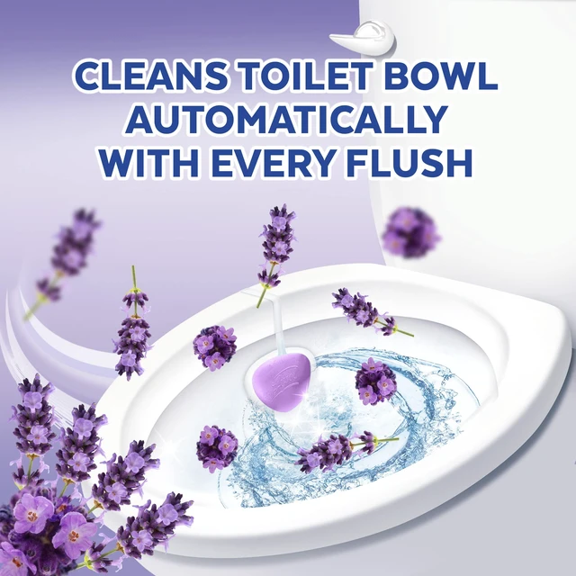 Alt view image 3 of 6 - Lysol Automatic in-the-Bowl Toilet Cleaner, Lavender Fields, 2 Count