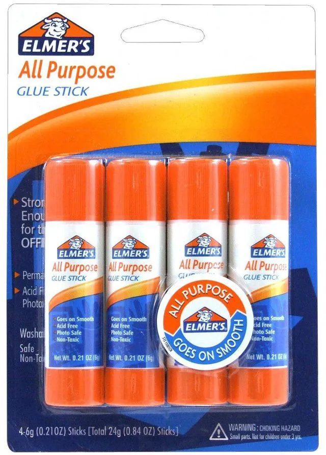Main image of Elmer's All Purpose Glue Sticks, 0.21 oz, 4 Count