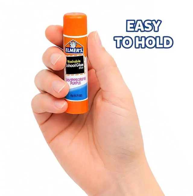 Alt view image 3 of 6 - Elmer's Disappearing Purple School Glue Sticks, 6g, 12 Count, Washable, for Arts & Crafts, Poster, Projects, Back to School