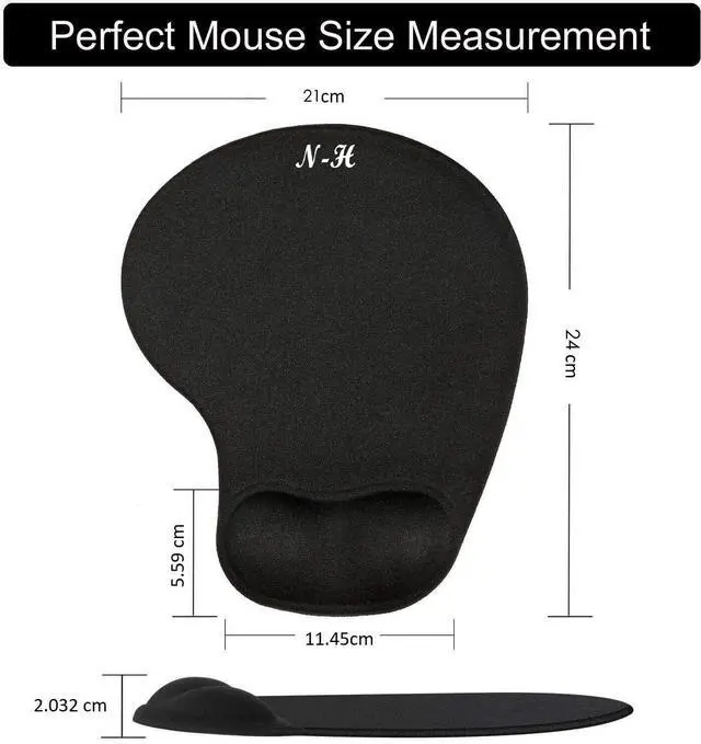 Alt view image 3 of 5 - New Horrizon Ergonomic Mouse Pad with Wrist Rest