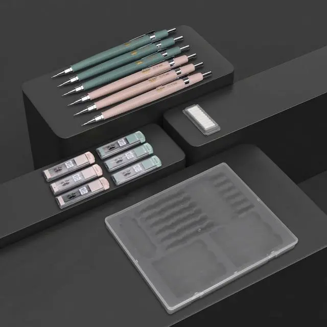 Alt view image 7 of 7 - Mr. Pen Mechanical Pencil Set 6-Pack with Lead and Eraser Refills