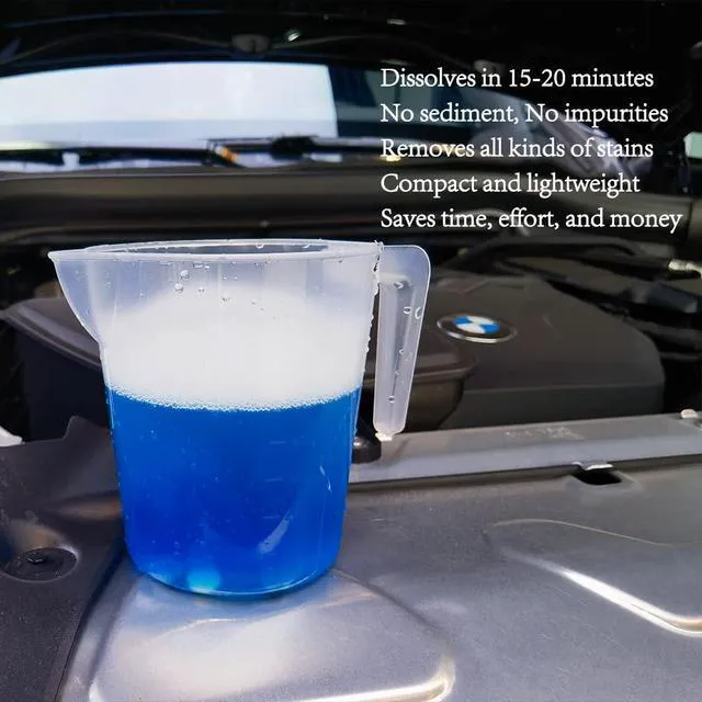 Alt view image 3 of 6 - DOKIKO 50 Pcs Car Windshield Washer Fluid Concentrate Tablets, 1 Pack Makes 52.5 Gallons, Each Tablet 1.05 Gallons (Winter Use with De-icer or Methanol)