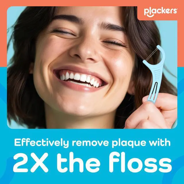 Alt view image 5 of 6 - Plackers Twin Line Floss Picks, Intense Mint, 300 Count