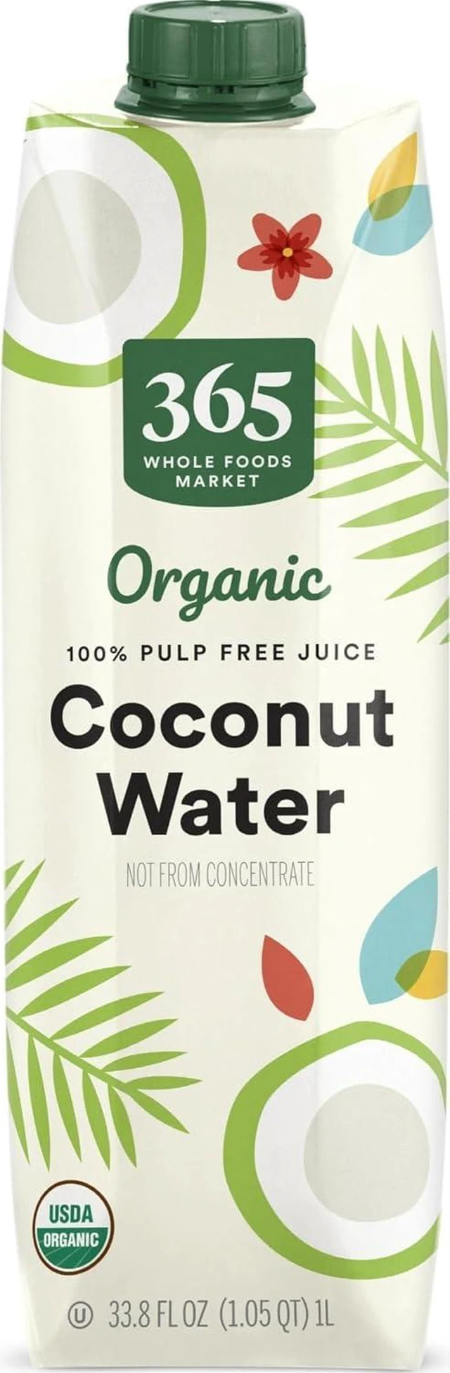 Main image of Organic Coconut Water 100% Pulp-Free Juice 33.8 Fl Oz 365 by Whole Foods Market