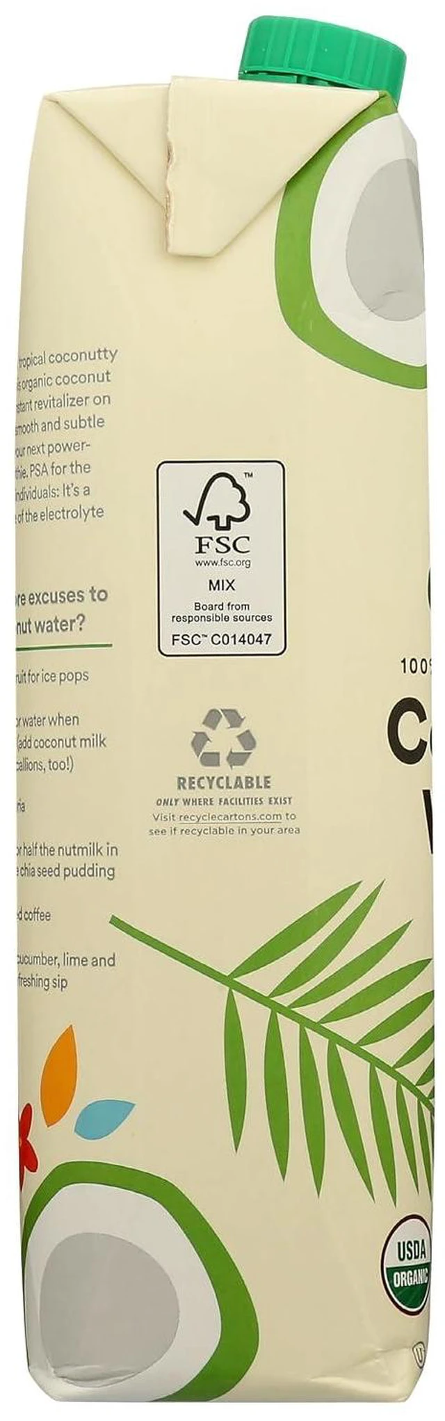 Alt view image 2 of 6 - Organic Coconut Water 100% Pulp-Free Juice 33.8 Fl Oz 365 by Whole Foods Market