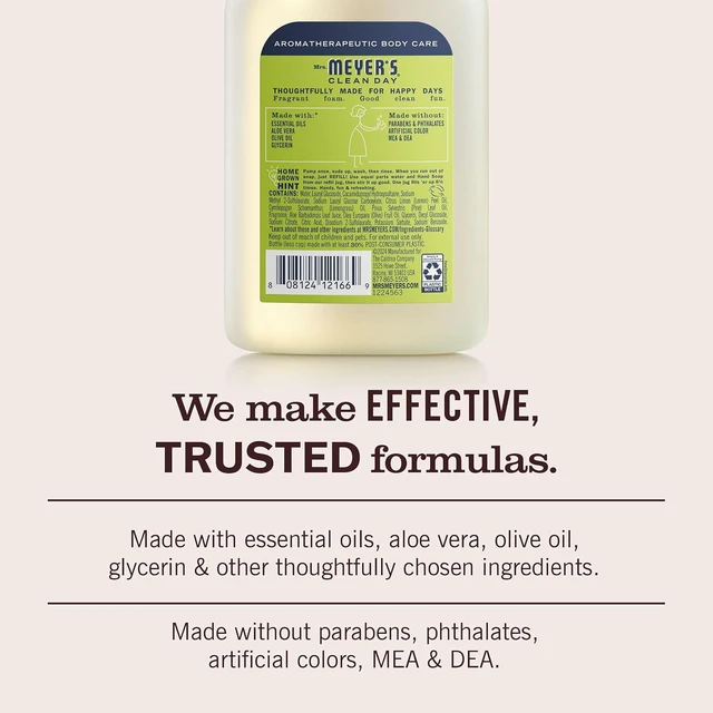 Alt view image 6 of 7 - Mrs. Meyer's Clean Day Foaming Hand Soap, Lemon Verbena, 10 oz