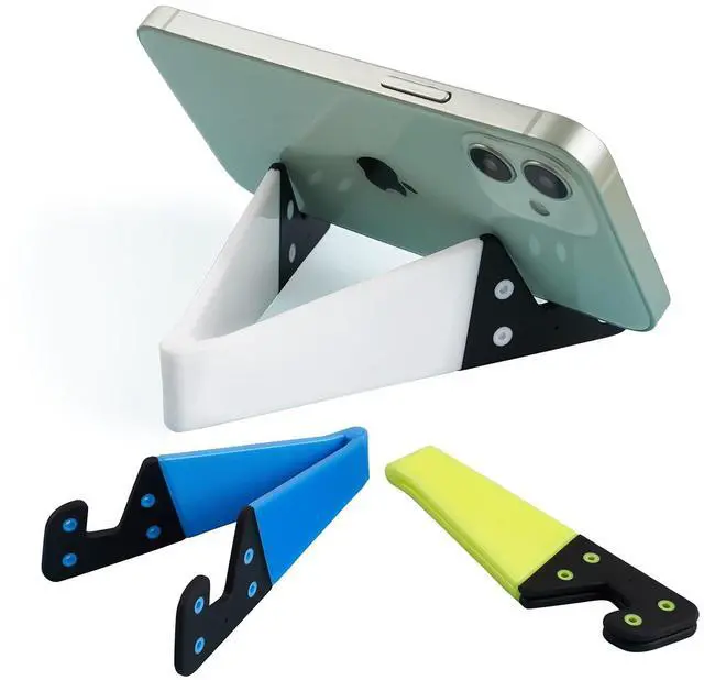 Main image of Pack of 3 Foldable Portable Cell Phone Stand, Universal V Smartphone Kickstand Mount Compatible with iPhone, iPad, Tablet, Kindle, Android
