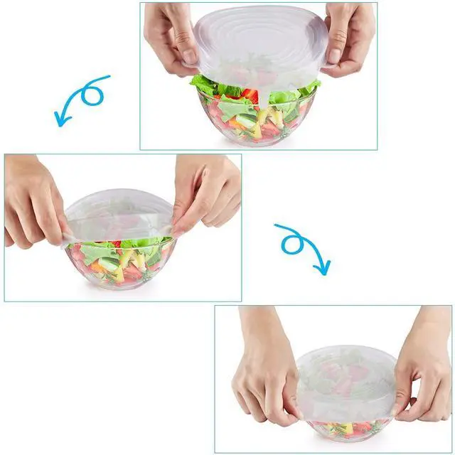 Alt view image 4 of 4 - 6PCS Silicone Stretch Lids, 6 Sizes of Bowl Cover