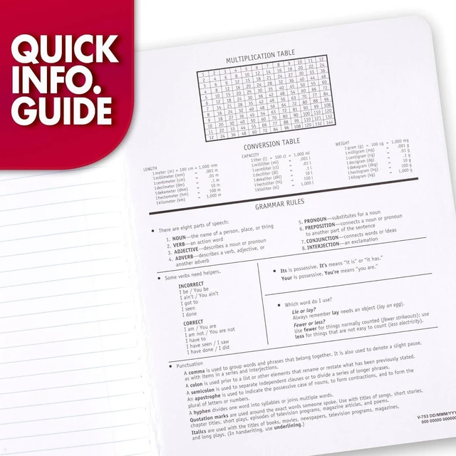 Alt view image 5 of 6 - Mead Composition Notebook Wide Ruled Paper 7.5"x9.75" 100 Sheets Black Marble (09910)