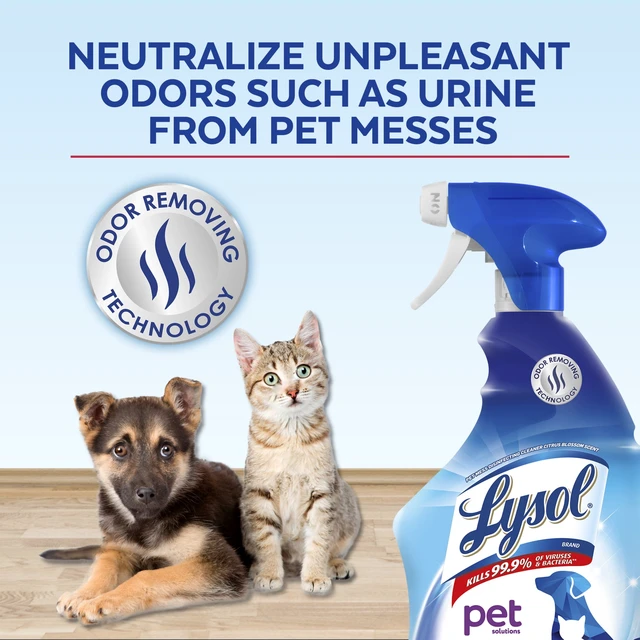 Alt view image 5 of 5 - Lysol Pet Solutions Disinfecting Cleaner, Citrus Blossom Scent, 32 fl oz