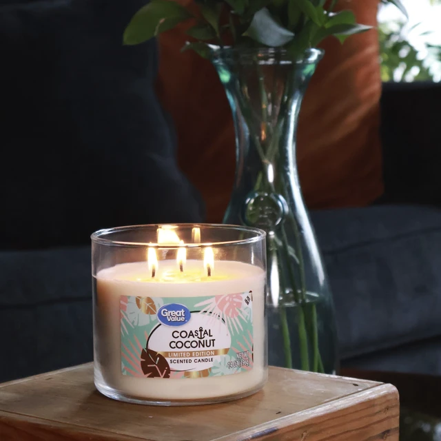Alt view image 7 of 7 - Great Value Limited Edition Coastal Coconut Candle, 14OZ