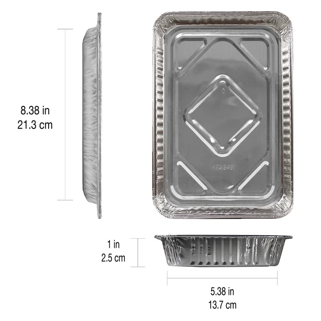 Alt view image 3 of 7 - Expert Grill Aluminum Grease Liner Pan 5 Pack