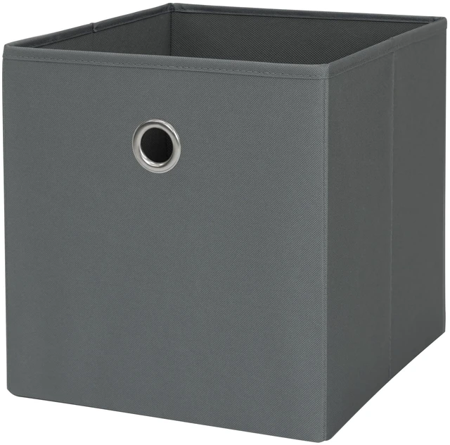 Main image of Mainstays Collapsible Fabric Cube Storage Bin, Soothing Grey
