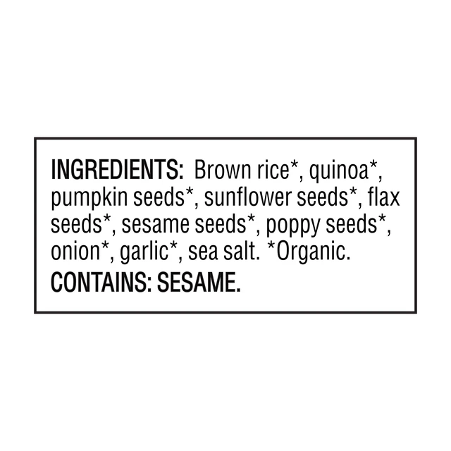 Alt view image 5 of 5 - Mary's Gone Crackers Super Seed Organic Gluten Free Everything Crackers 4oz