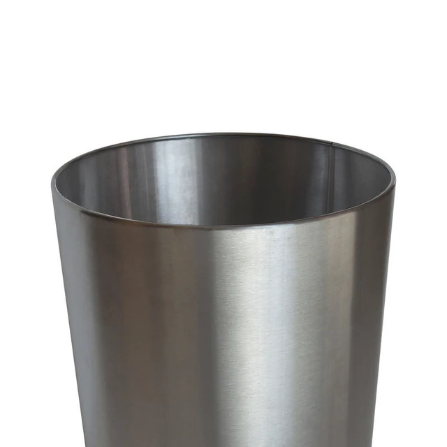 Alt view image 4 of 5 - Mainstays 2.2Gal Brushed Nickel Metal Bathroom Wastebasket