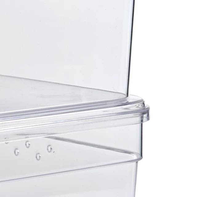 Alt view image 3 of 6 - Mainstays Clear Glossy Plastic Small Shoe Box with Lid