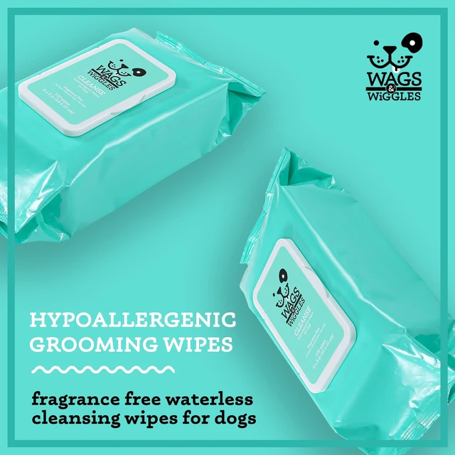 Alt view image 4 of 6 - Wags & Wiggles Hypoallergenic Fragrance-Free Dog Wipes, 100 Count