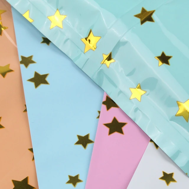 Alt view image 6 of 7 - 25PCS Party Favor Gift Bags 5 Colors with Star Pattern