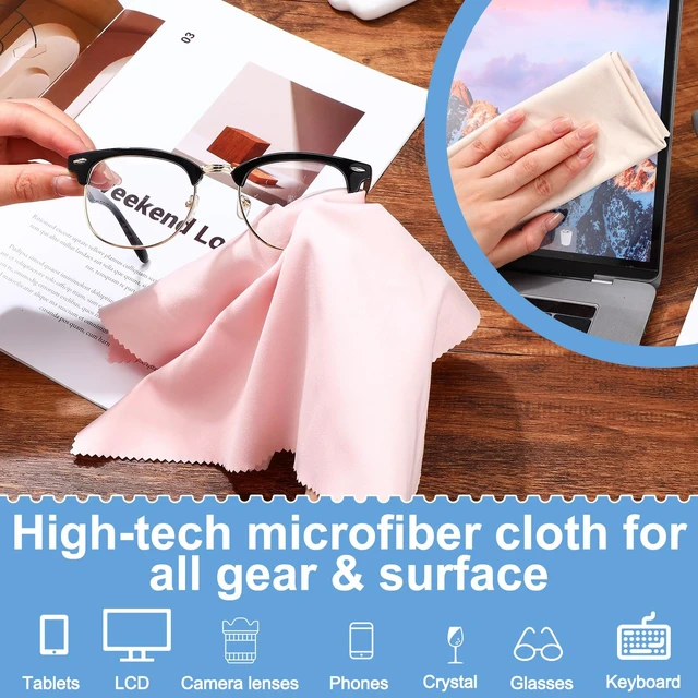 Alt view image 3 of 6 - Frienda 12 Pack Large Glass Cleaning Cloths, 6 Colors