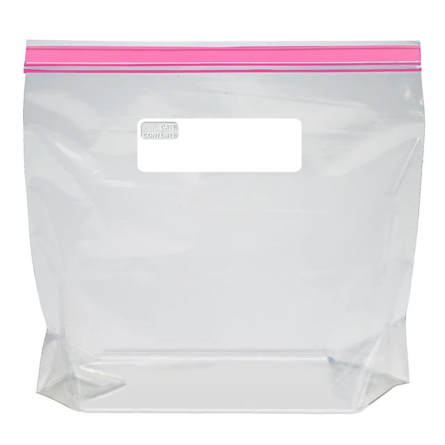 Alt view image 3 of 5 - Amazon Basics Gallon Food Storage Bags, Reclosable, Double Zipper Seal, Stand and Fill Base, BPA Free, 120 Count