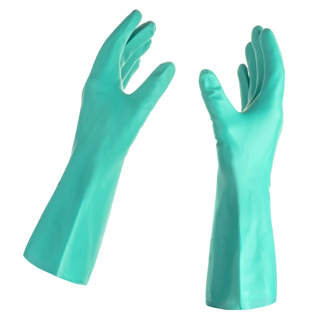 Alt view image 4 of 7 - Tusko Best Nitrile Rubber Cleaning, Household, Dishwashing Gloves, Latex Free, Vinyl Free, Reusable, Extra Large XL (1 Pair)