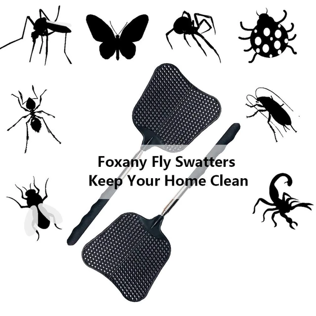 Alt view image 5 of 6 - 2Pack Telescopic Plastic Fly Swatters, Extendable