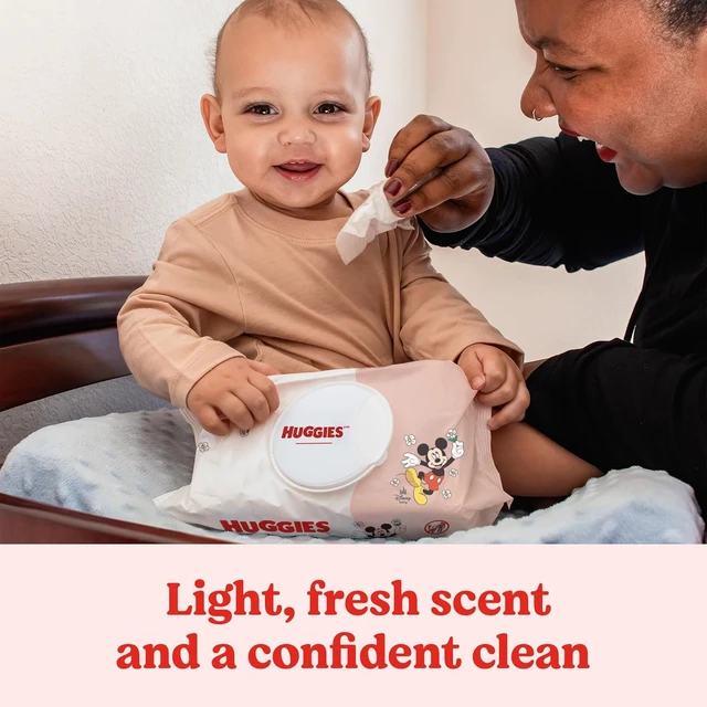 Alt view image 2 of 6 - Huggies Simply Clean Baby Wipes, Fresh Scent, 192 Wipes, 3 Packs