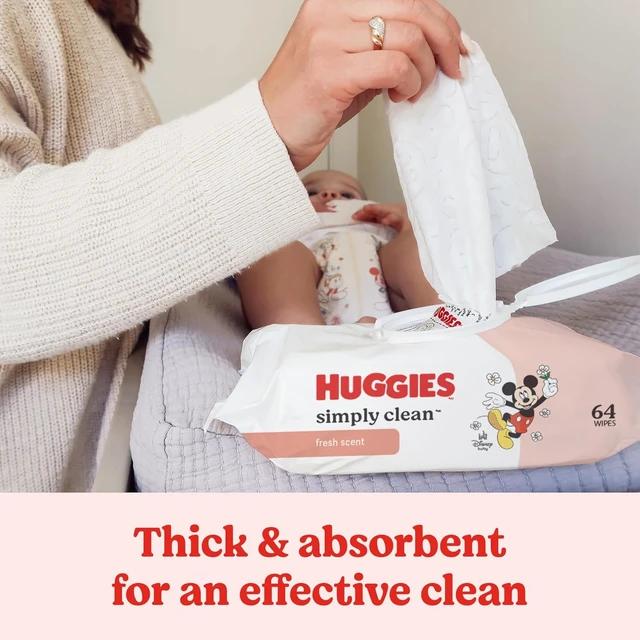 Alt view image 6 of 6 - Huggies Simply Clean Baby Wipes, Fresh Scent, 192 Wipes, 3 Packs