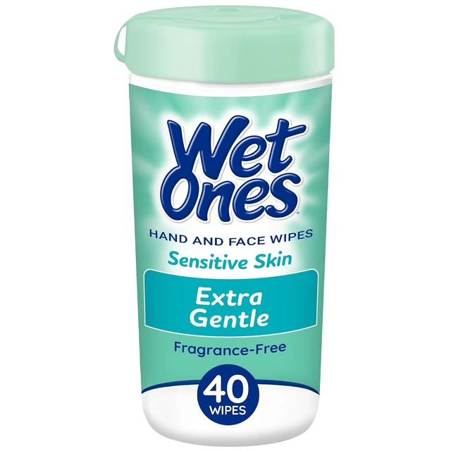 Alt view image 4 of 6 - Wet Ones Sensitive Skin Unscented Hand Wipes, 40 Count Canister (1 Pack)