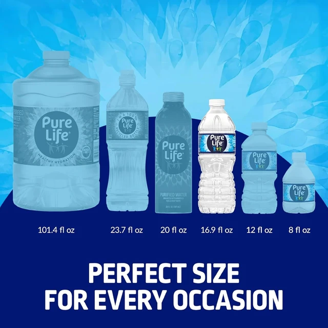 Alt view image 7 of 7 - Pure Life Purified Bottled Water, 15Pack, 16.9Fl Oz